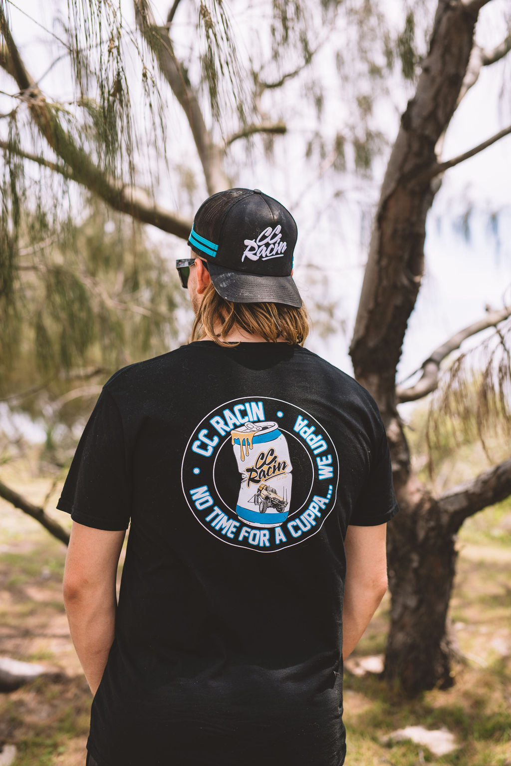 CC Racin Black Trucker Cap