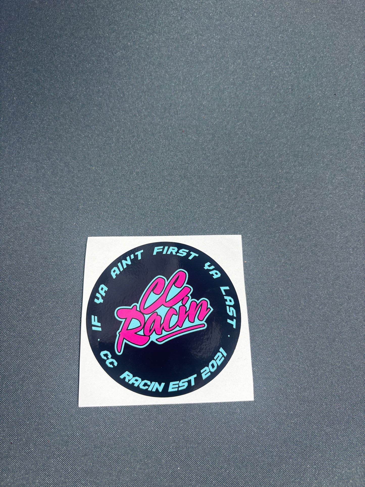 CC Racin Logo Slap On Sticker