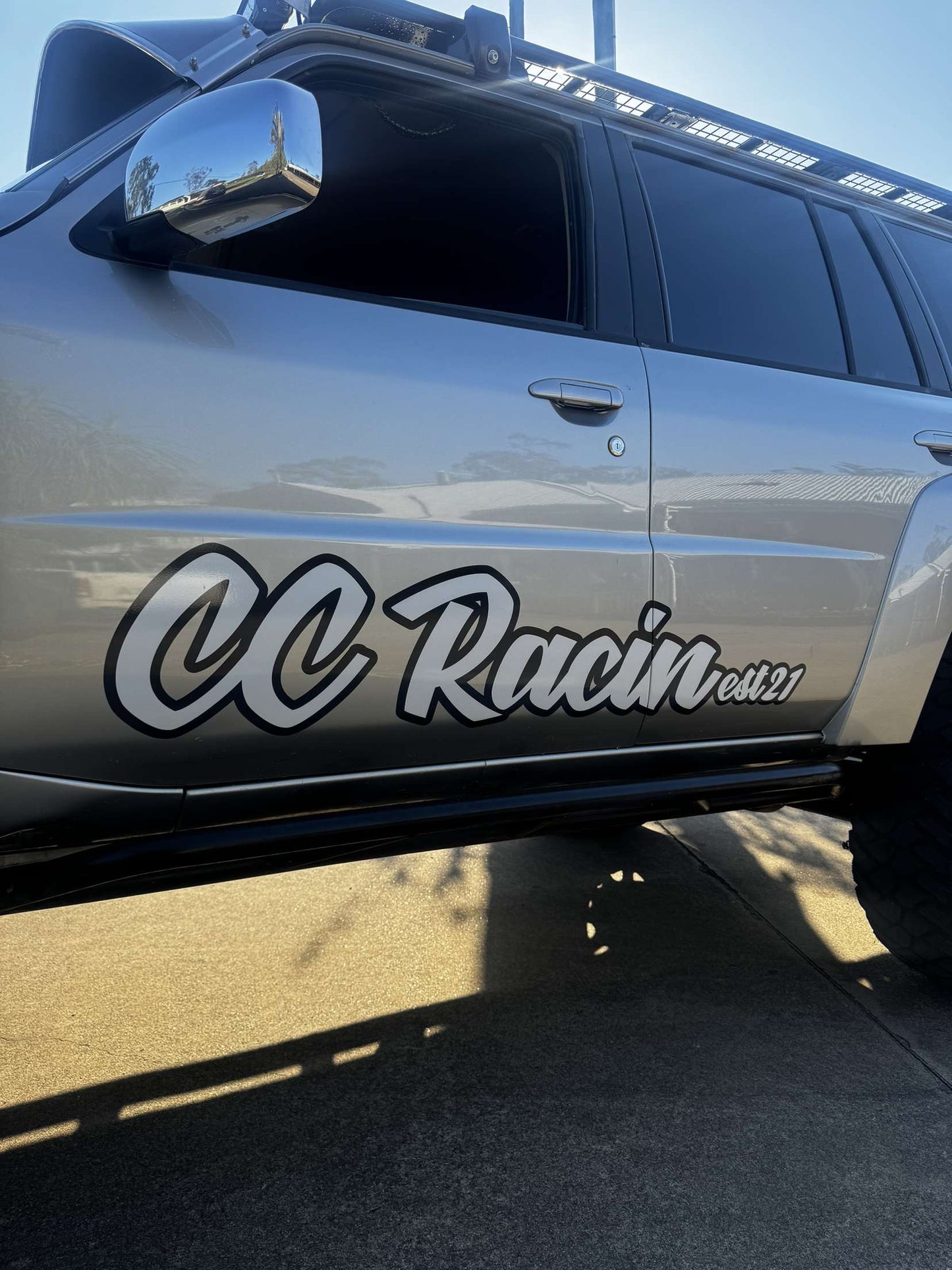 CC Racin Door Stickers