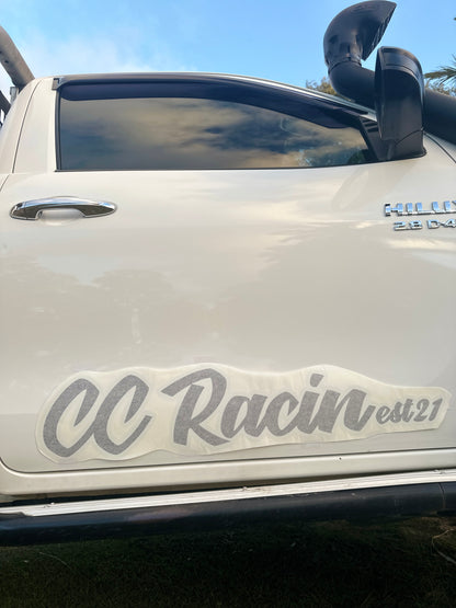 CC Racin Door Stickers