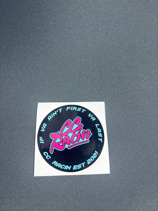 CC Racin Logo Slap On Sticker